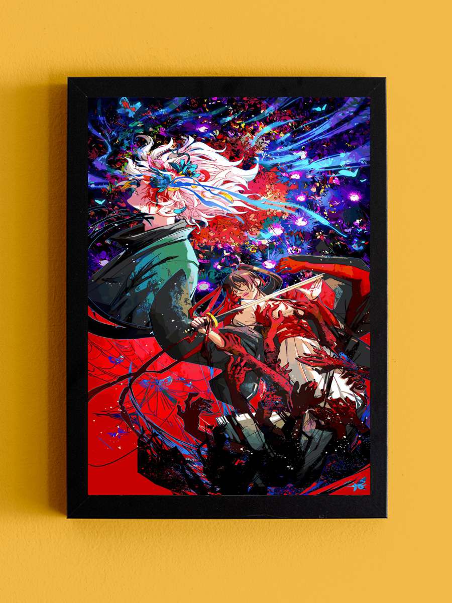 hells paradise gabimaru Anime Tablo Siyah Çerçeveli Yüksek Kalite Anime Duvar Poster Tablo - En İyi Fiyatlarla