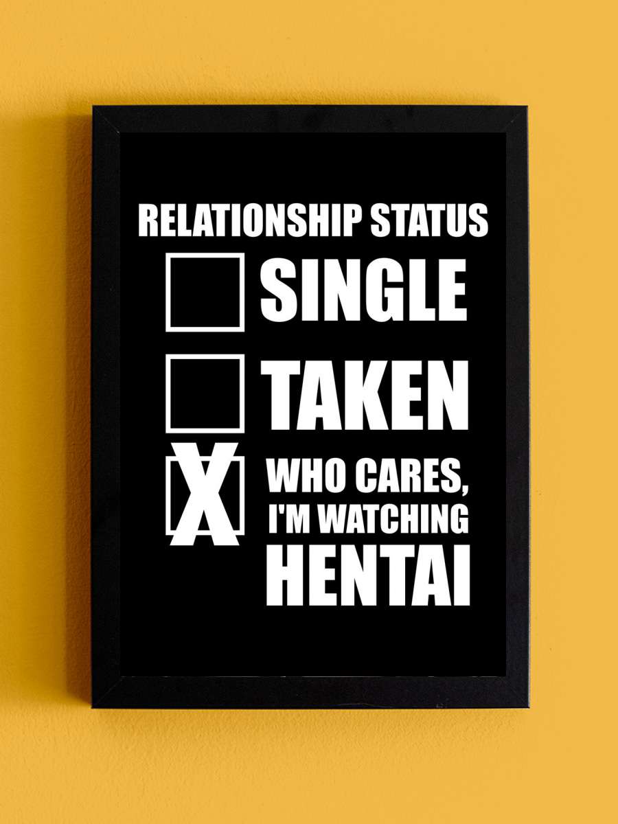 Hentai Ecchi Waifu Geschen Anime Tablo Siyah Çerçeveli Yüksek Kalite Anime Duvar Poster Tablo - En İyi Fiyatlarla