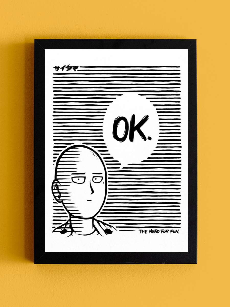 Hero for Fun Anime Tablo Siyah Çerçeveli Yüksek Kalite Anime Duvar Poster Tablo - En İyi Fiyatlarla