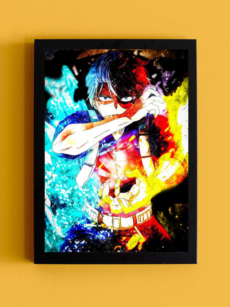 Hero Anime Tablo Siyah Çerçeveli Yüksek Kalite Anime Duvar Poster Tablo - En İyi Fiyatlarla