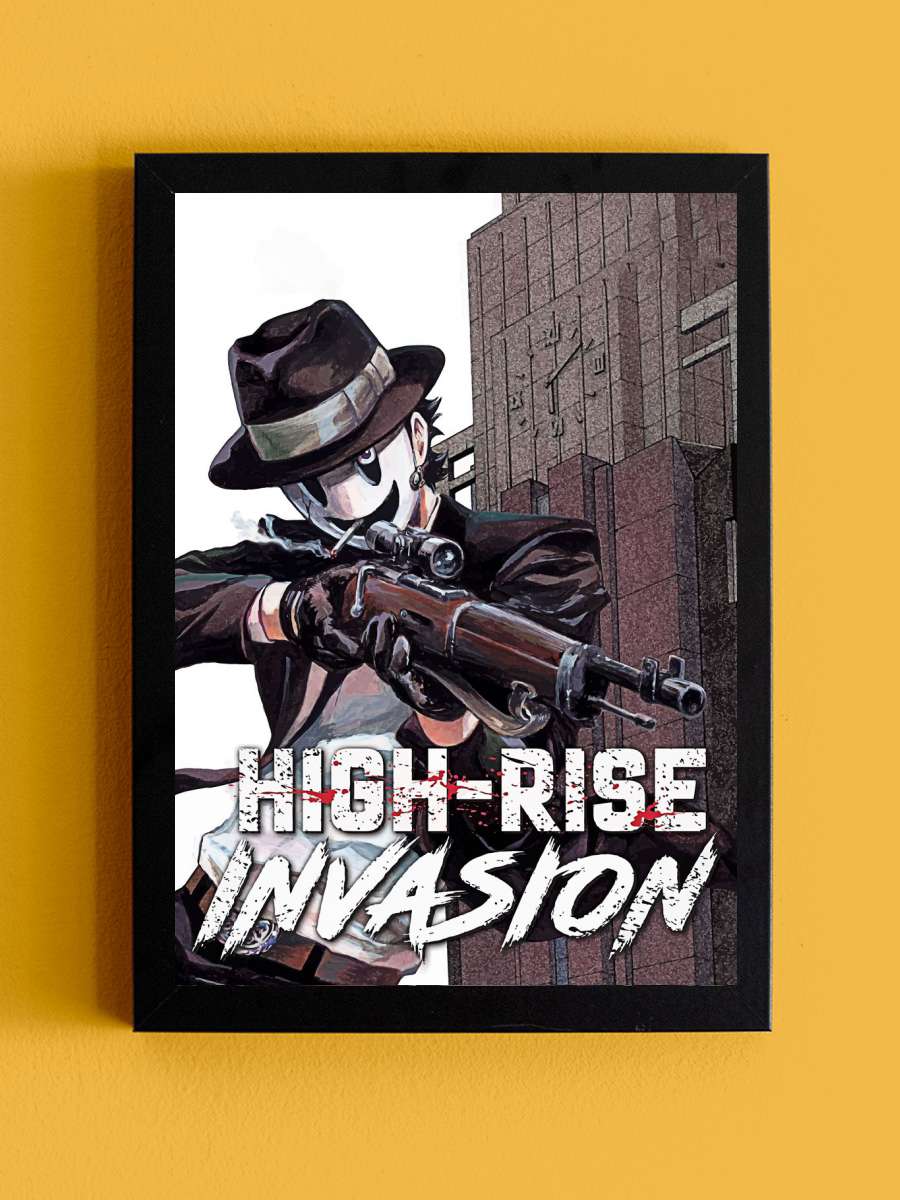 High Rise Invasion Anime Tablo Siyah Çerçeveli Yüksek Kalite Anime Duvar Poster Tablo - En İyi Fiyatlarla