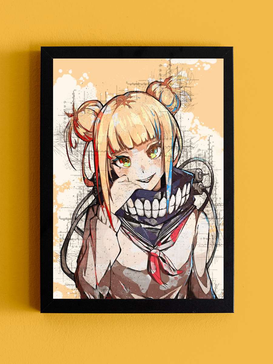 Himiko Toga Anime Tablo Siyah Çerçeveli Yüksek Kalite Anime Duvar Poster Tablo - En İyi Fiyatlarla