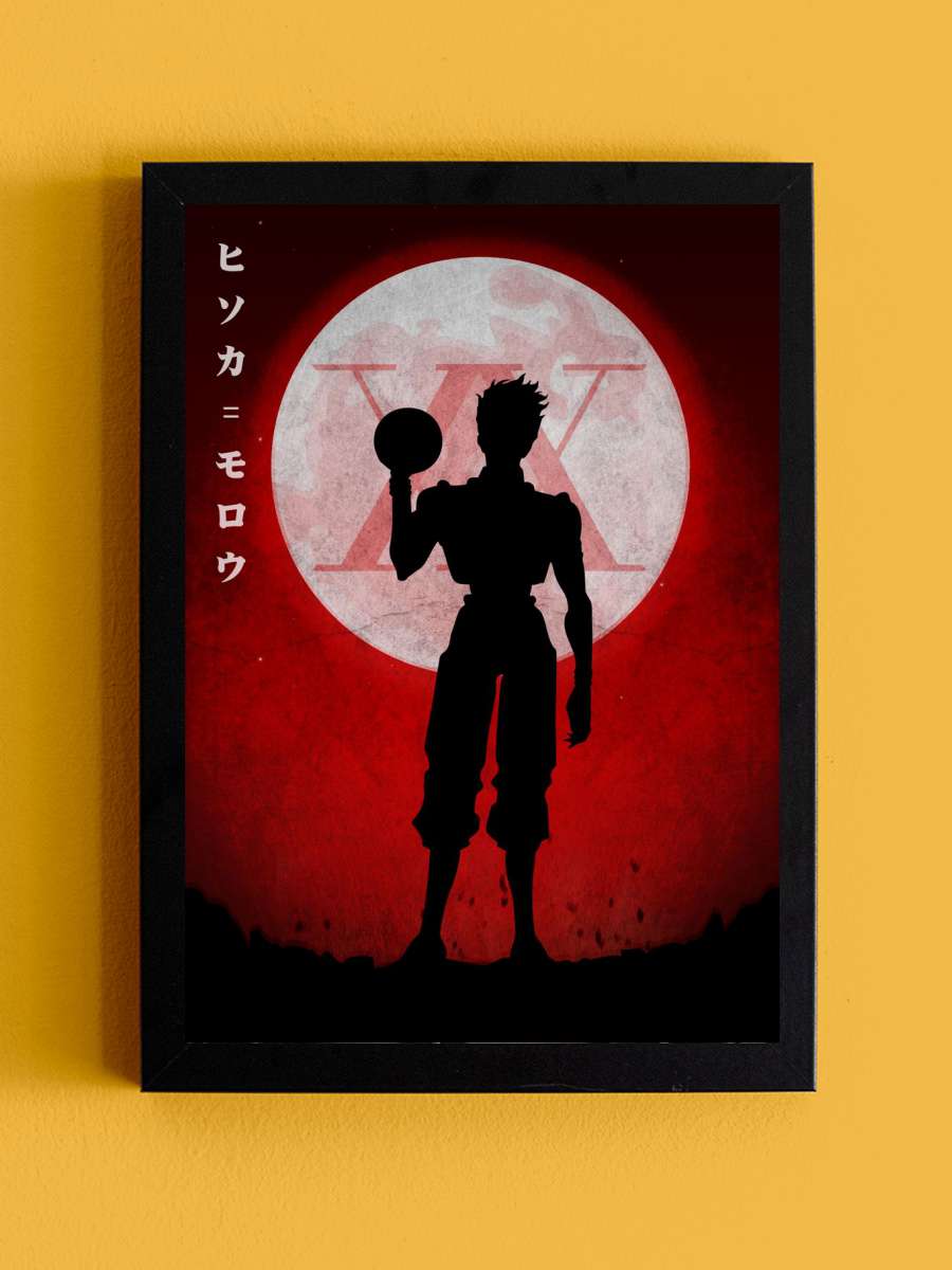 HISOKA MOROW Anime Tablo Siyah Çerçeveli Yüksek Kalite Anime Duvar Poster Tablo - En İyi Fiyatlarla