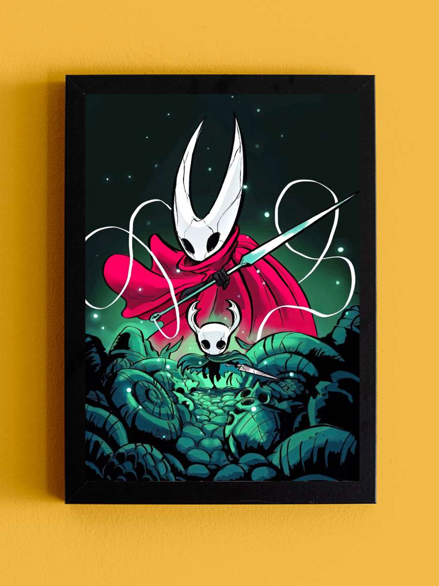 Hollow Knight Anime Tablo Siyah Çerçeveli Yüksek Kalite Anime Duvar Poster Tablo - En İyi Fiyatlarla