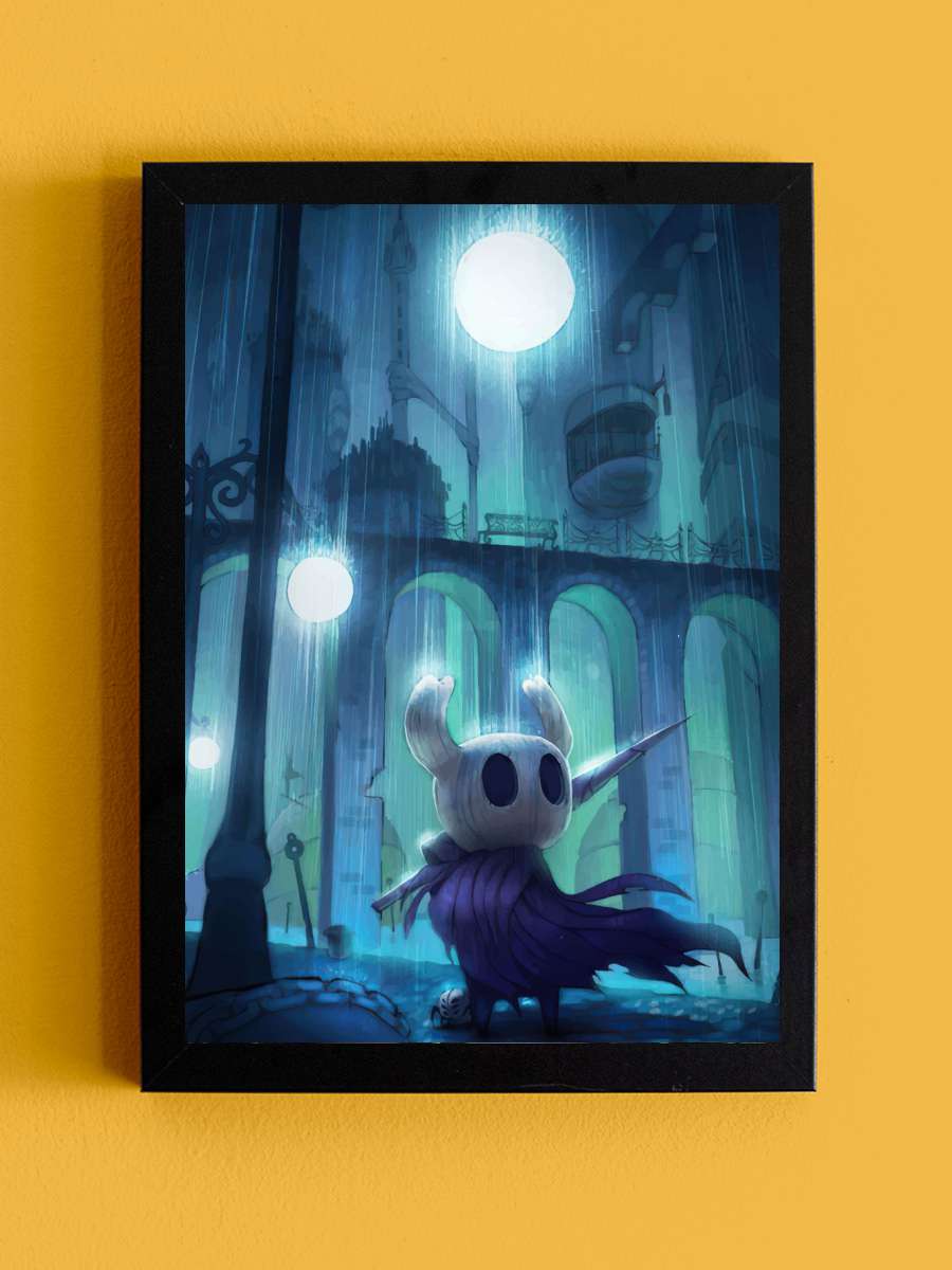 Hollow Knight Anime Tablo Siyah Çerçeveli Yüksek Kalite Anime Duvar Poster Tablo - En İyi Fiyatlarla