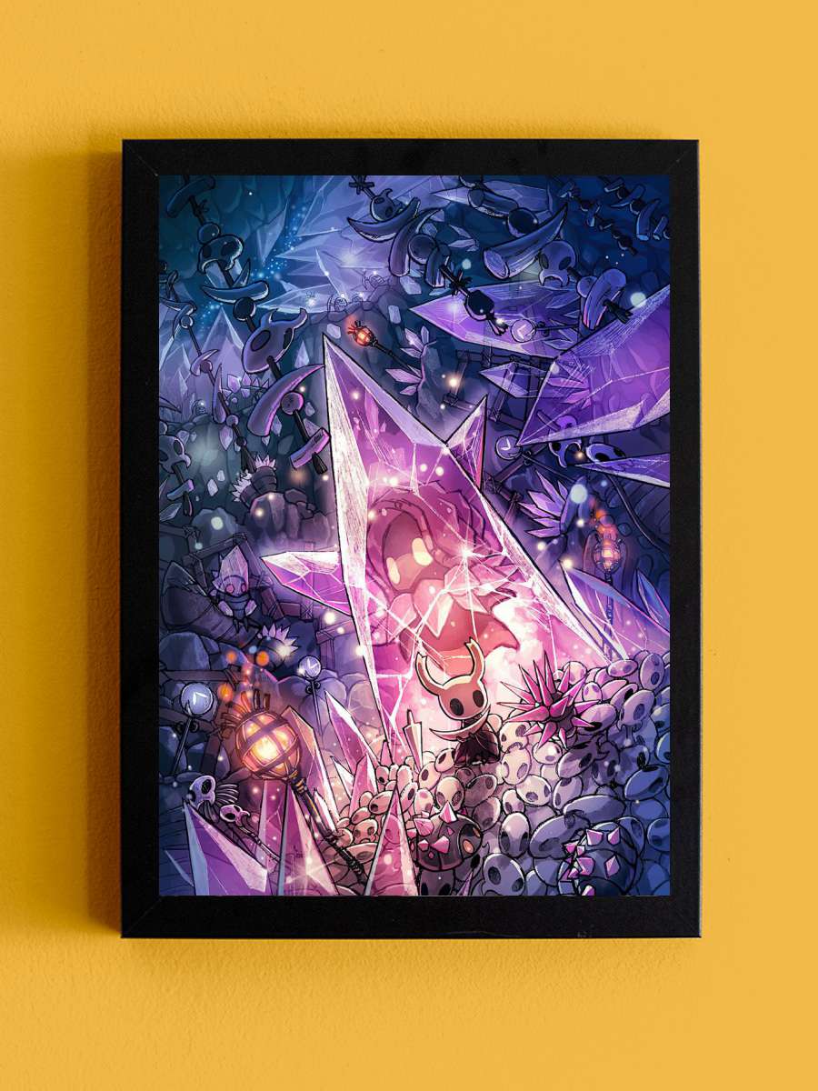 Hollow Knight Anime Tablo Siyah Çerçeveli Yüksek Kalite Anime Duvar Poster Tablo - En İyi Fiyatlarla