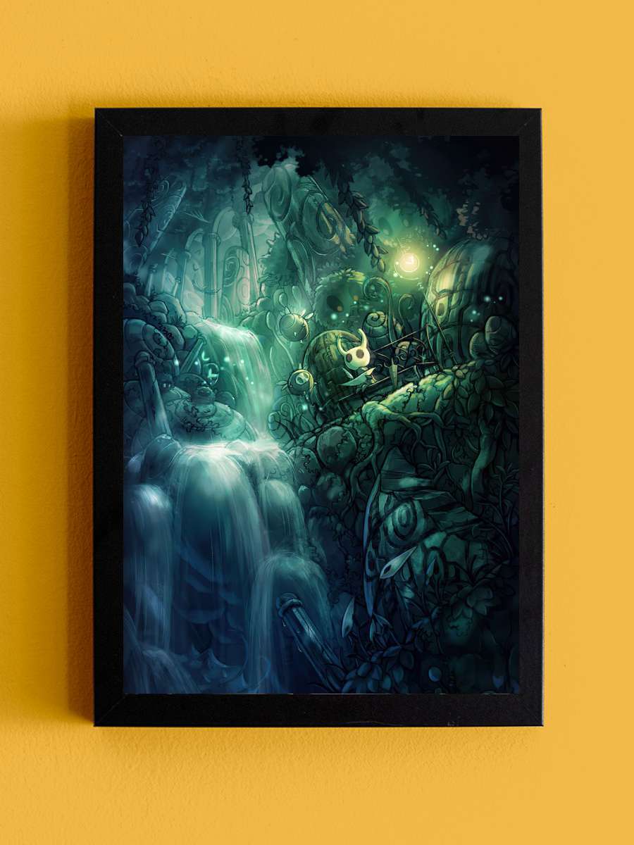 Hollow Knight Anime Tablo Siyah Çerçeveli Yüksek Kalite Anime Duvar Poster Tablo - En İyi Fiyatlarla