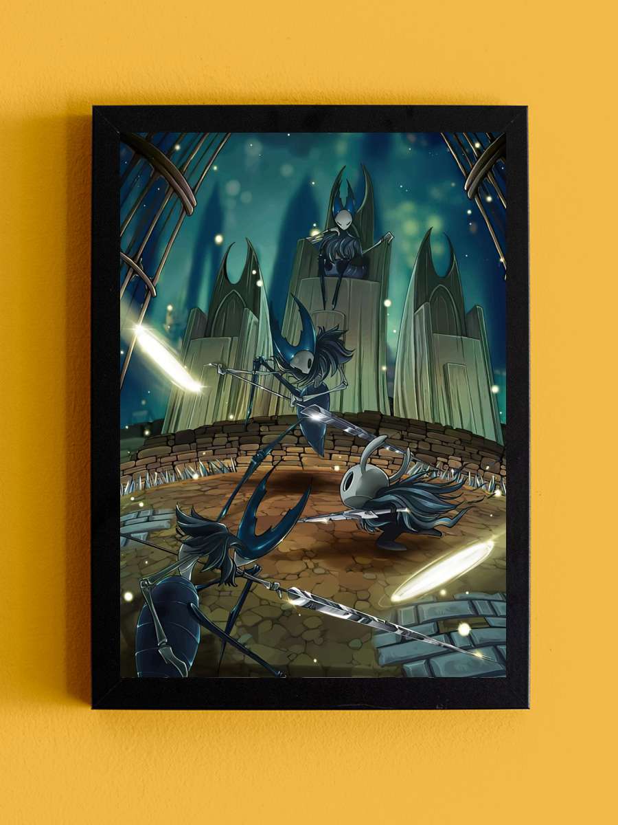 Hollow Knight Anime Tablo Siyah Çerçeveli Yüksek Kalite Anime Duvar Poster Tablo - En İyi Fiyatlarla