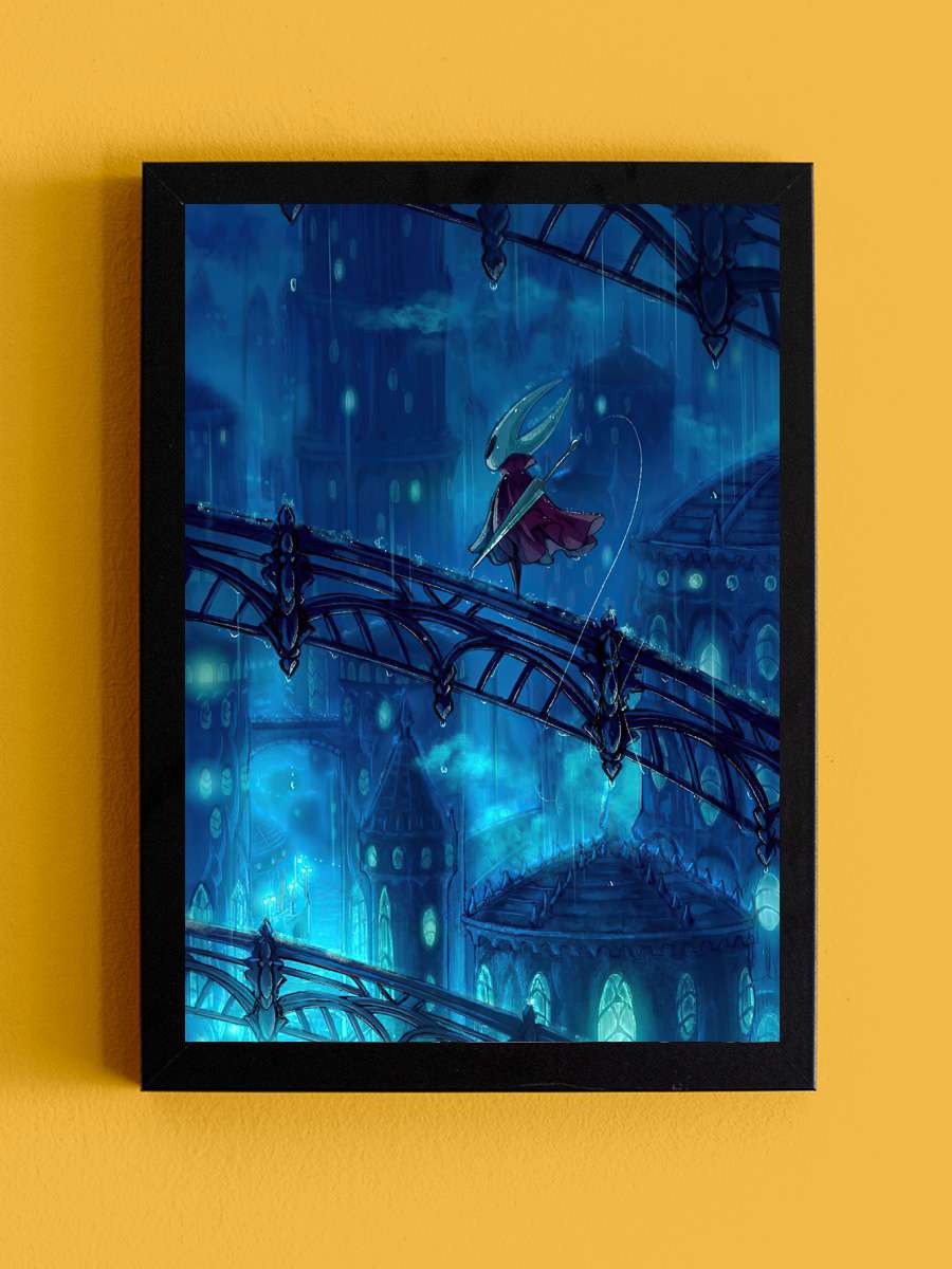 Hollow Knight Anime Tablo Siyah Çerçeveli Yüksek Kalite Anime Duvar Poster Tablo - En İyi Fiyatlarla