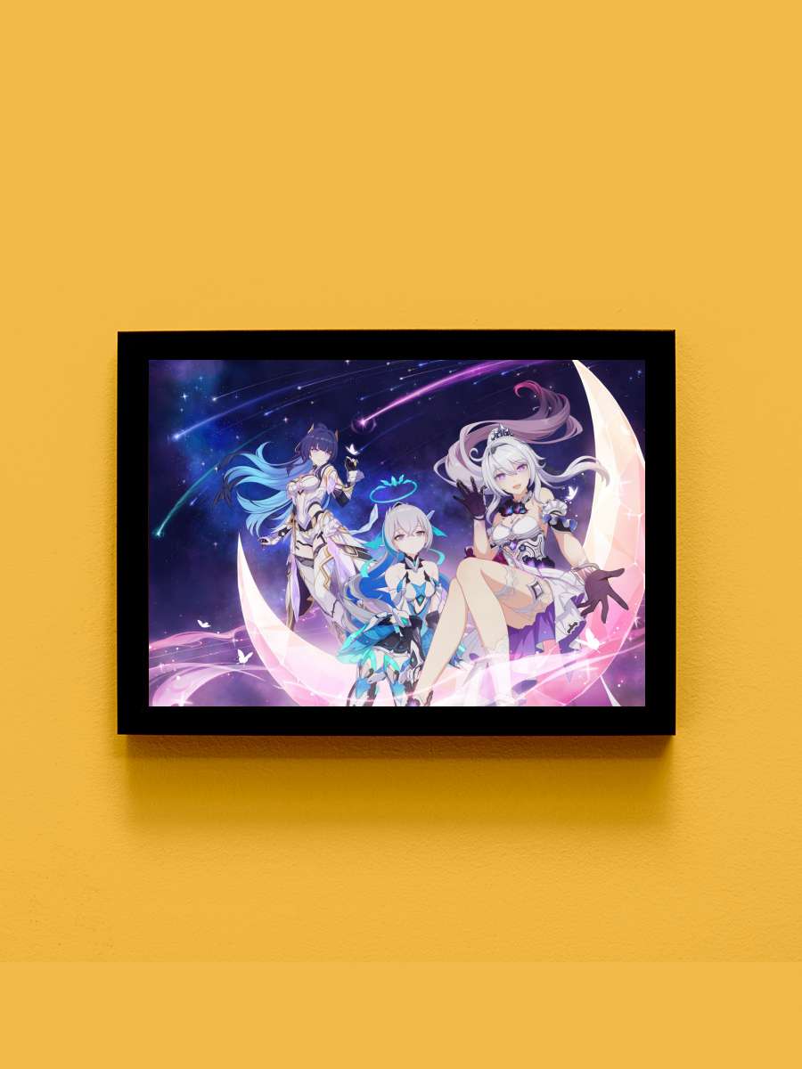 Honkai Impact 3rd G Anime Tablo Siyah Çerçeveli Yüksek Kalite Anime Duvar Poster Tablo - En İyi Fiyatlarla