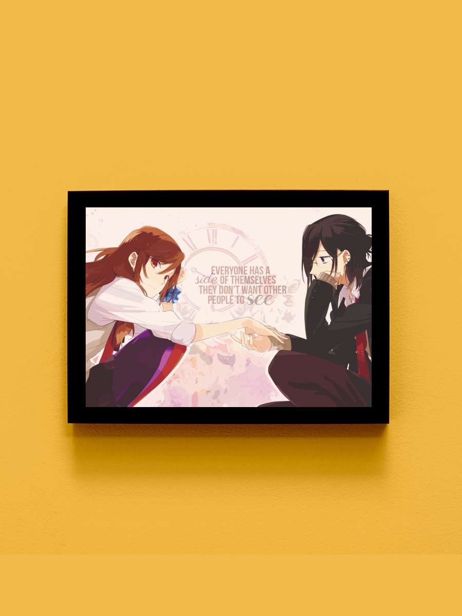 Horimiya Anime Romance Art Anime Tablo Siyah Çerçeveli Yüksek Kalite Anime Duvar Poster Tablo - En İyi Fiyatlarla