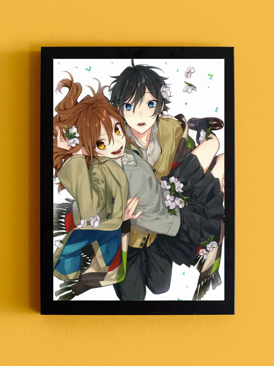 Horimiya Anime Tablo Siyah Çerçeveli Yüksek Kalite Anime Duvar Poster Tablo - En İyi Fiyatlarla