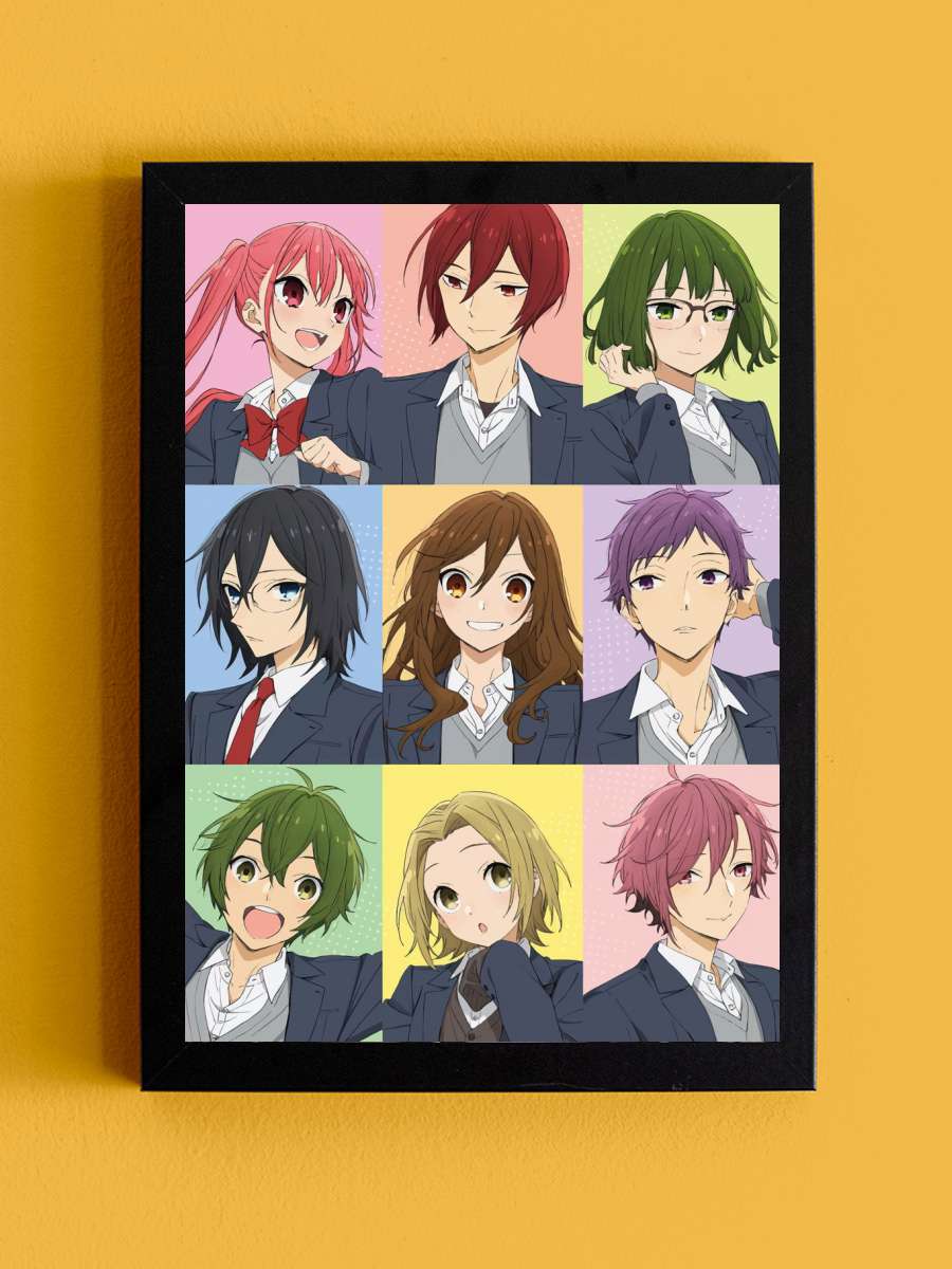 Horimiya Anime Tablo Siyah Çerçeveli Yüksek Kalite Anime Duvar Poster Tablo - En İyi Fiyatlarla