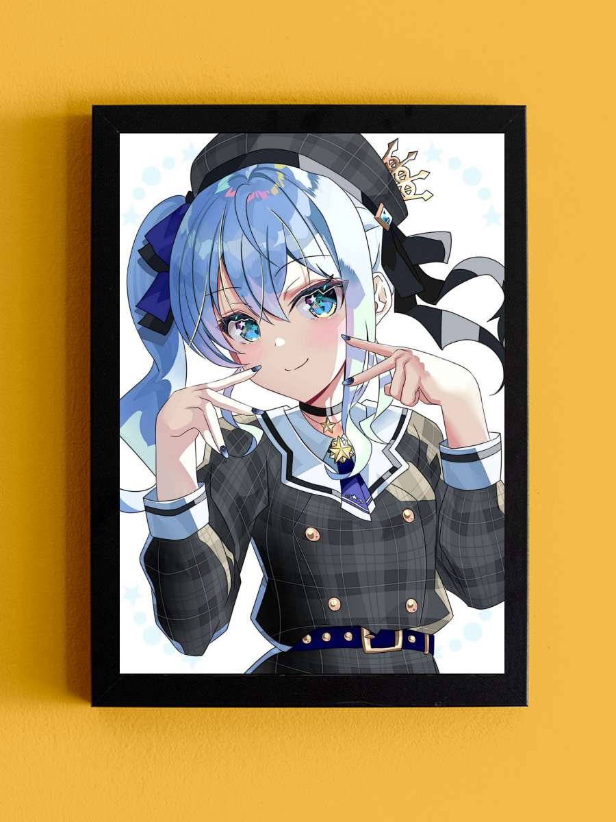 HOSHIMACHI SUISEI Anime Tablo Siyah Çerçeveli Yüksek Kalite Anime Duvar Poster Tablo - En İyi Fiyatlarla