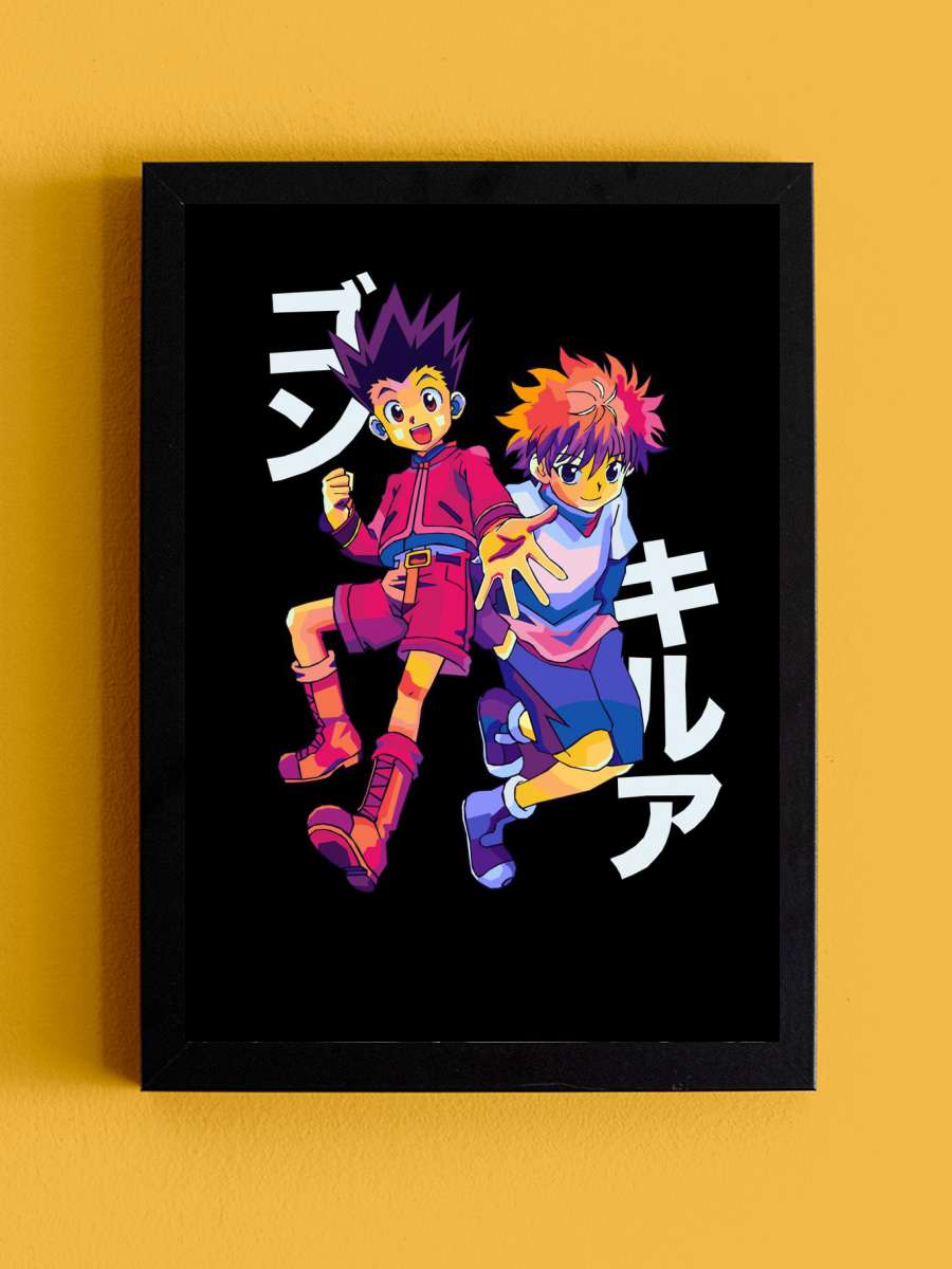 Hunter xHuntEr Pop Art Anime Tablo Siyah Çerçeveli Yüksek Kalite Anime Duvar Poster Tablo - En İyi Fiyatlarla