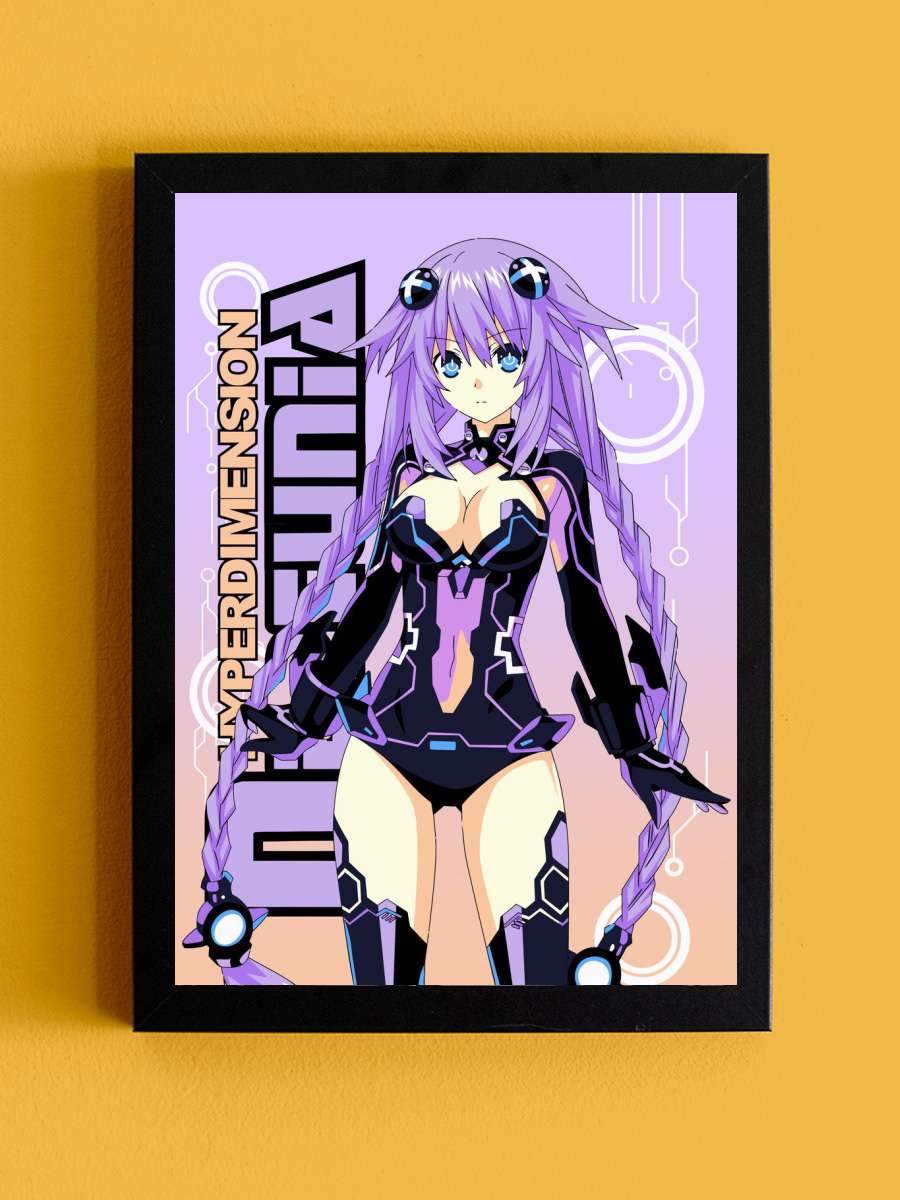 Hyperdimension Neptunia Anime Tablo Siyah Çerçeveli Yüksek Kalite Anime Duvar Poster Tablo - En İyi Fiyatlarla