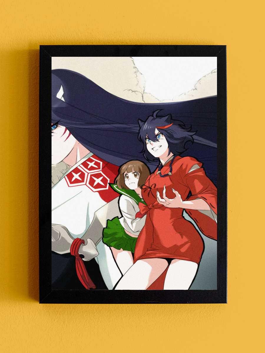 Inuyasha Anime Tablo Siyah Çerçeveli Yüksek Kalite Anime Duvar Poster Tablo - En İyi Fiyatlarla