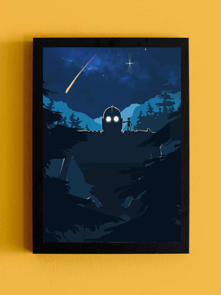 Iron giant Anime Tablo Siyah Çerçeveli Yüksek Kalite Anime Duvar Poster Tablo - En İyi Fiyatlarla