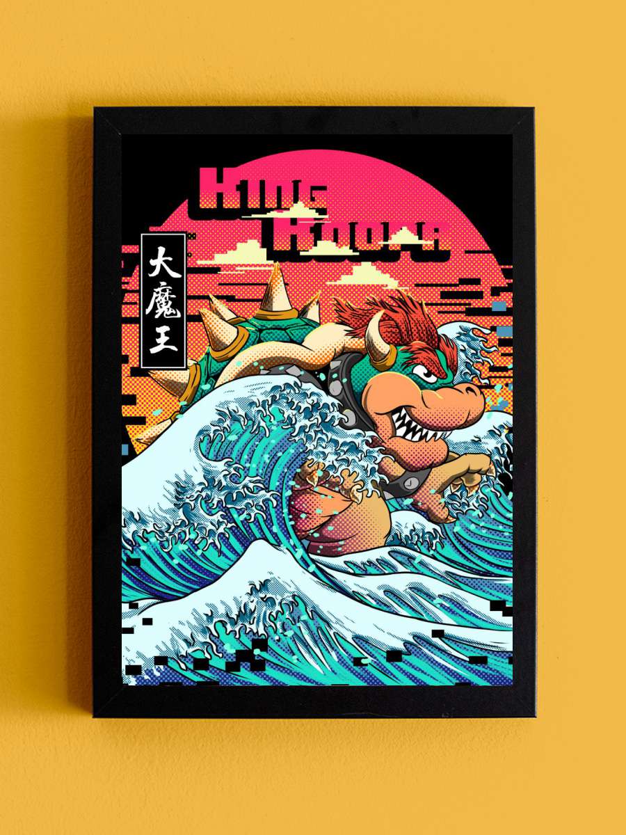 its king koooooopa Anime Tablo Siyah Çerçeveli Yüksek Kalite Anime Duvar Poster Tablo - En İyi Fiyatlarla