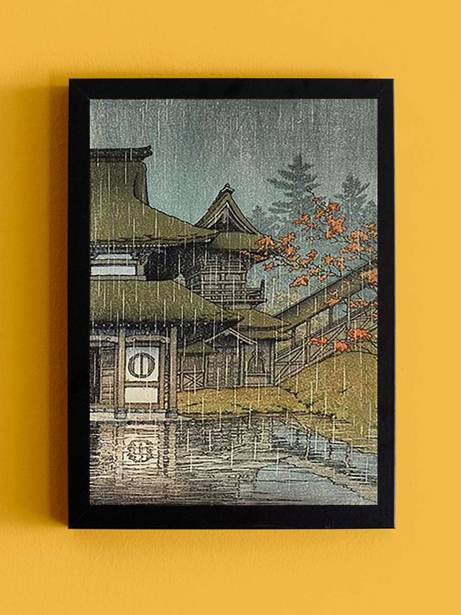 Japanese Art Kawase Hasui Anime Tablo Siyah Çerçeveli Yüksek Kalite Anime Duvar Poster Tablo - En İyi Fiyatlarla