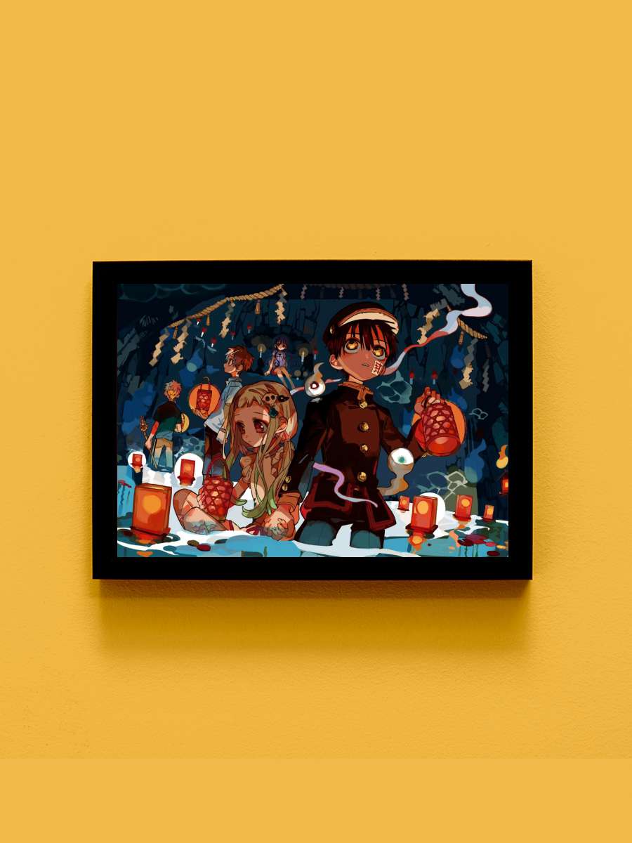 Jibaku Shounen Hanako Kun Anime Tablo Siyah Çerçeveli Yüksek Kalite Anime Duvar Poster Tablo - En İyi Fiyatlarla