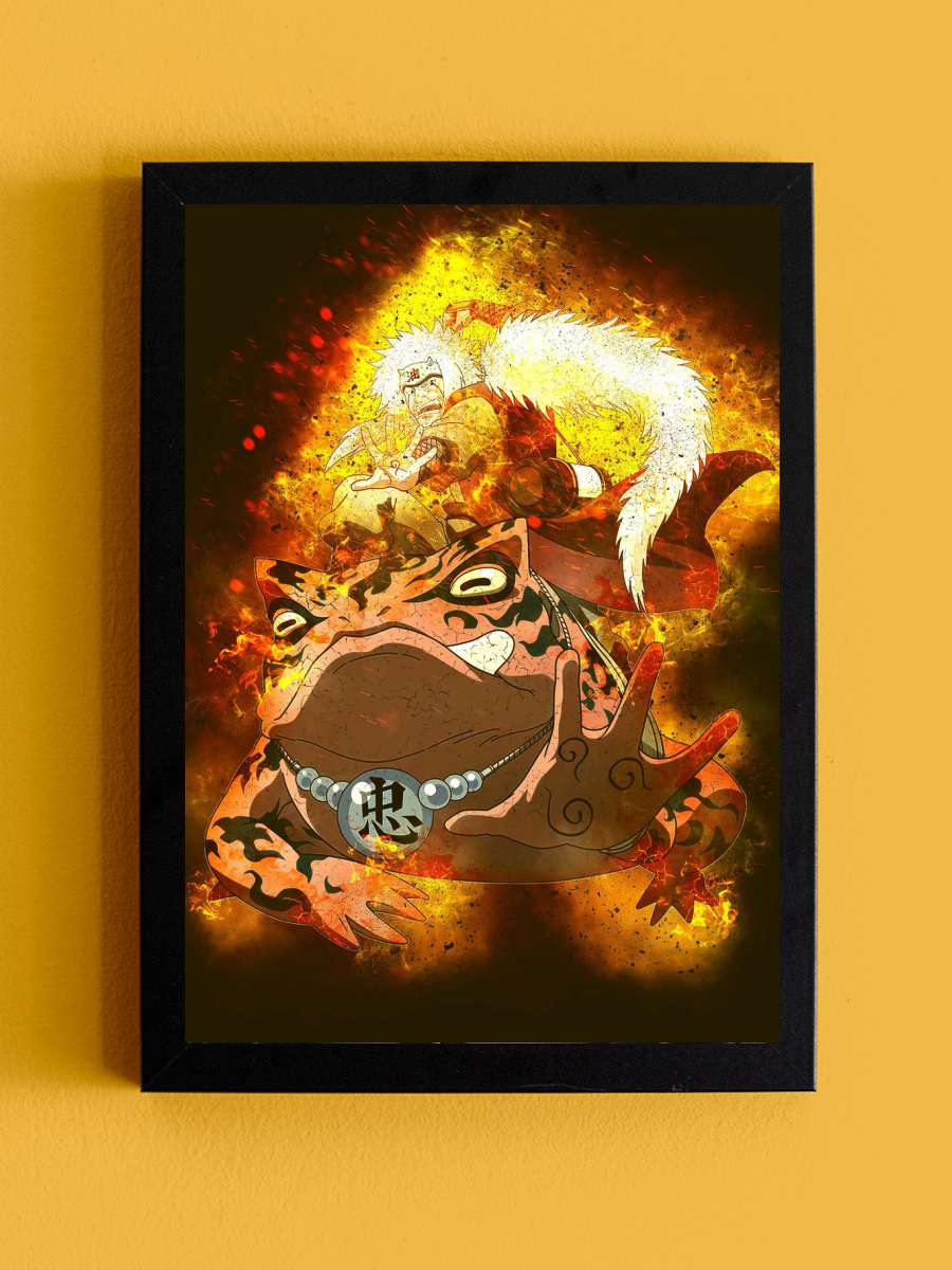 Jiraya  Anime Tablo Siyah Çerçeveli Yüksek Kalite Anime Duvar Poster Tablo - En İyi Fiyatlarla