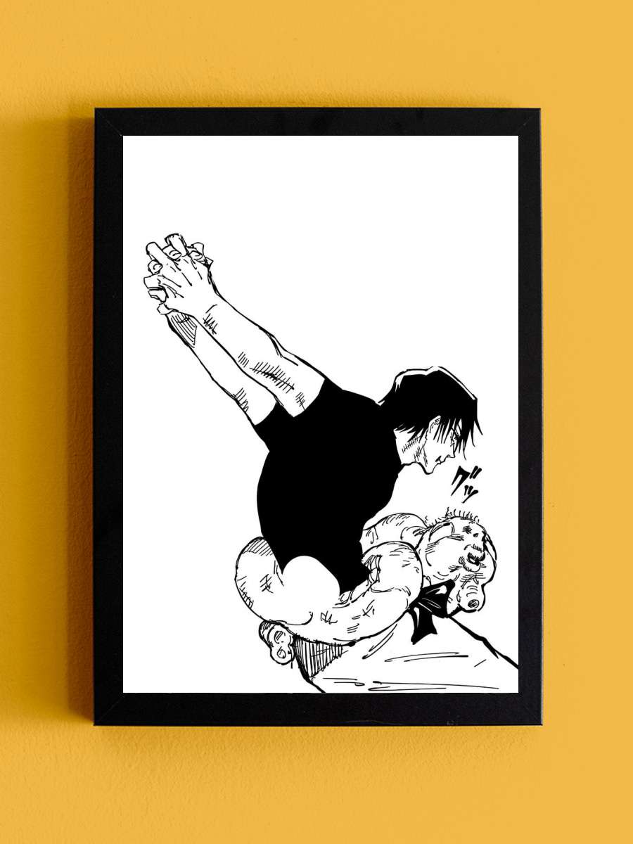 JJK Toji Fushiguro Anime Tablo Siyah Çerçeveli Yüksek Kalite Anime Duvar Poster Tablo - En İyi Fiyatlarla