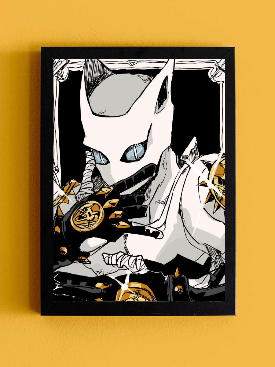Jojo Bizarre Anime Tablo Siyah Çerçeveli Yüksek Kalite Anime Duvar Poster Tablo - En İyi Fiyatlarla