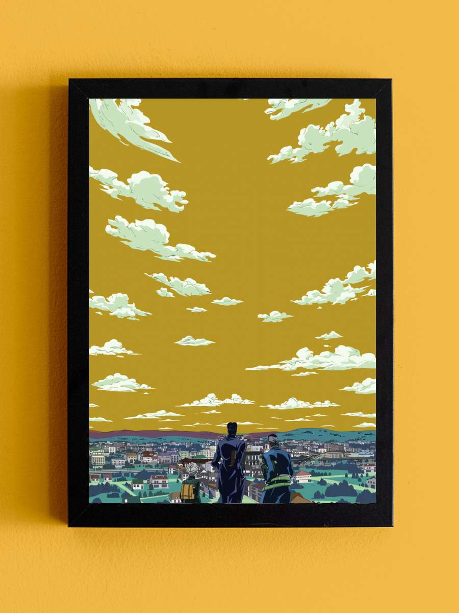 Jojo Bizarre Anime Tablo Siyah Çerçeveli Yüksek Kalite Anime Duvar Poster Tablo - En İyi Fiyatlarla