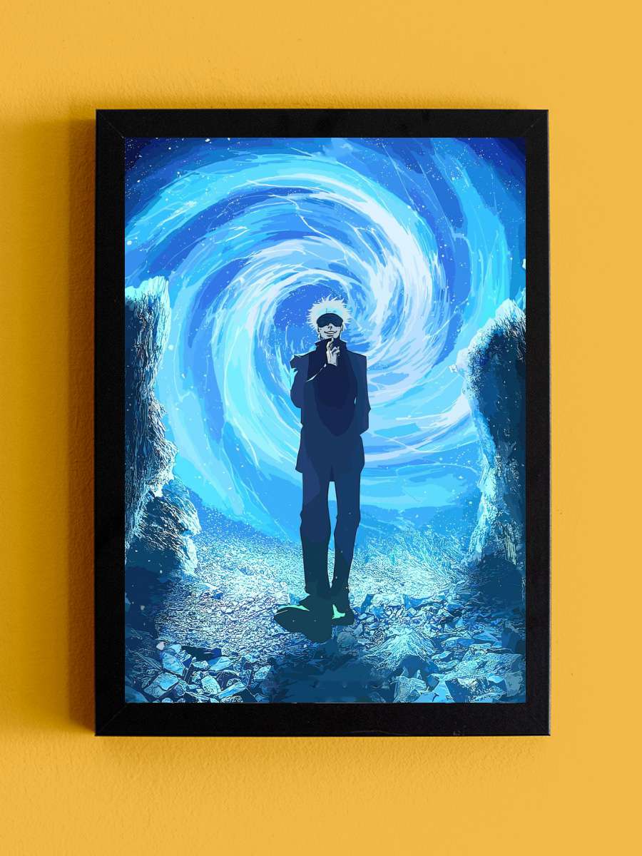 jujutsu kaisen anime Anime Tablo Siyah Çerçeveli Yüksek Kalite Anime Duvar Poster Tablo - En İyi Fiyatlarla