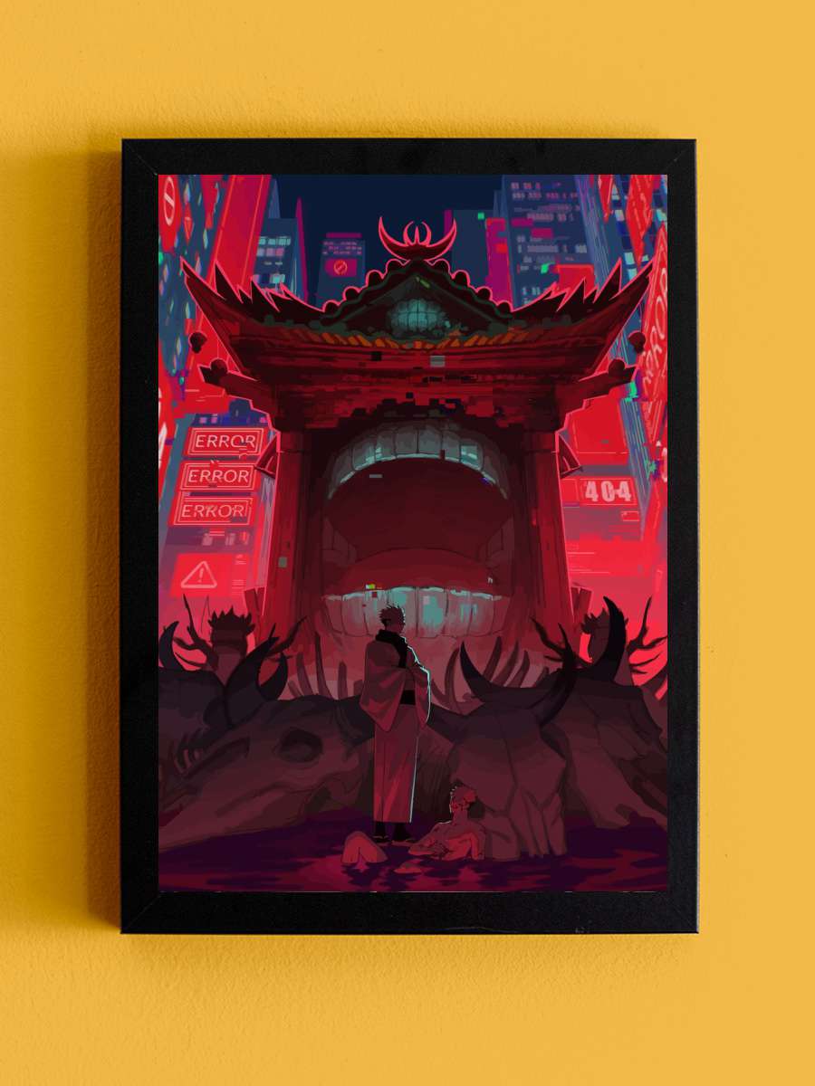 Jujutsu Kaisen Art Anime Tablo Siyah Çerçeveli Yüksek Kalite Anime Duvar Poster Tablo - En İyi Fiyatlarla