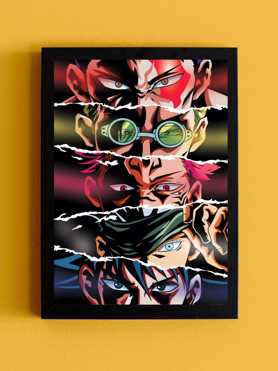 Jujutsu Kaisen Eyes Anime Tablo Siyah Çerçeveli Yüksek Kalite Anime Duvar Poster Tablo - En İyi Fiyatlarla