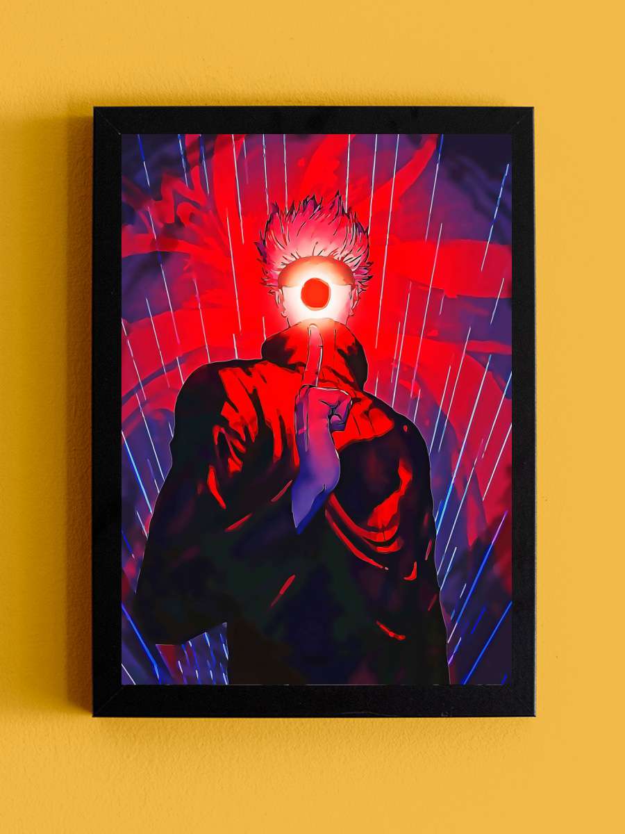 jujutsu kaisen gojo Anime Tablo Siyah Çerçeveli Yüksek Kalite Anime Duvar Poster Tablo - En İyi Fiyatlarla