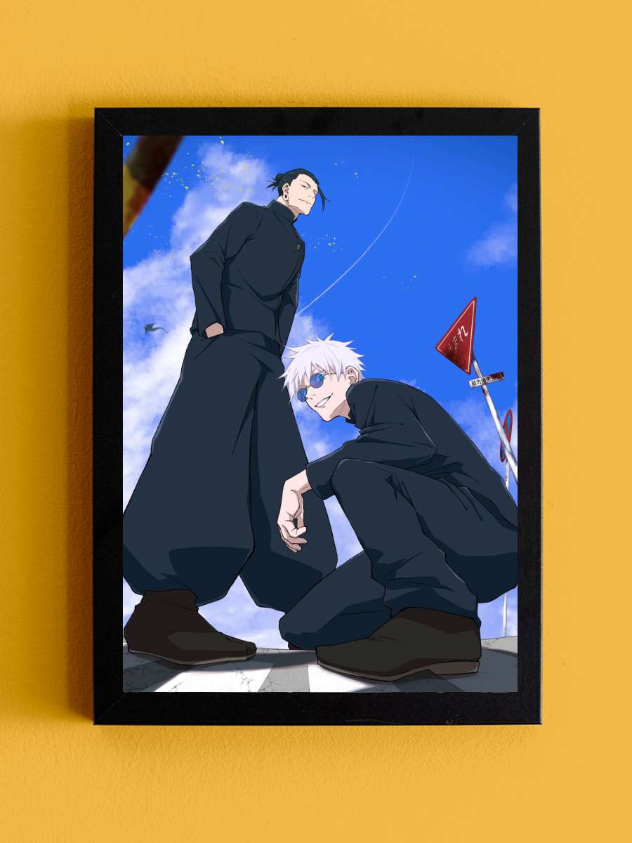 Jujutsu Kaisen Gojo x Geto Anime Tablo Siyah Çerçeveli Yüksek Kalite Anime Duvar Poster Tablo - En İyi Fiyatlarla