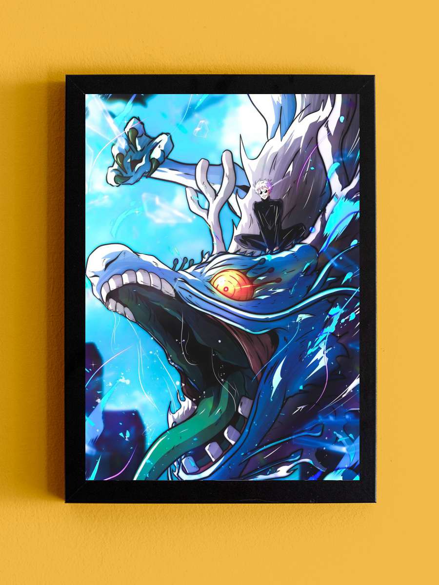 Jujutsu Kaisen gojo x geto Anime Tablo Siyah Çerçeveli Yüksek Kalite Anime Duvar Poster Tablo - En İyi Fiyatlarla