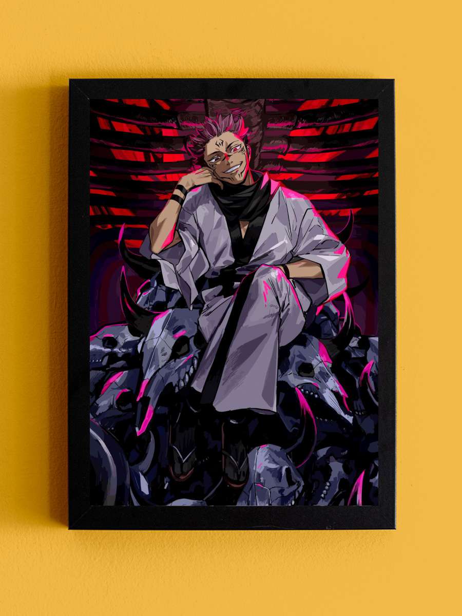 Jujutsu Kaisen King Anime Tablo Siyah Çerçeveli Yüksek Kalite Anime Duvar Poster Tablo - En İyi Fiyatlarla