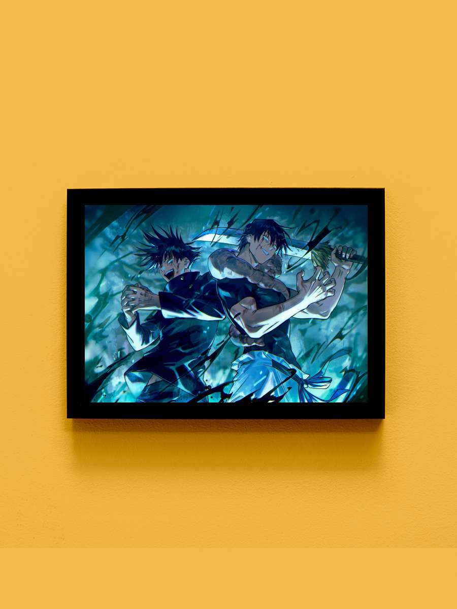 jujutsu kaisen like father Anime Tablo Siyah Çerçeveli Yüksek Kalite Anime Duvar Poster Tablo - En İyi Fiyatlarla