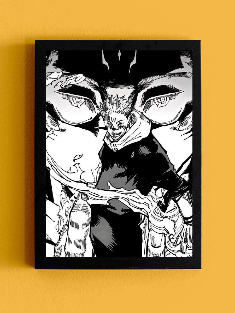 Jujutsu Kaisen Manga Anime Tablo Siyah Çerçeveli Yüksek Kalite Anime Duvar Poster Tablo - En İyi Fiyatlarla