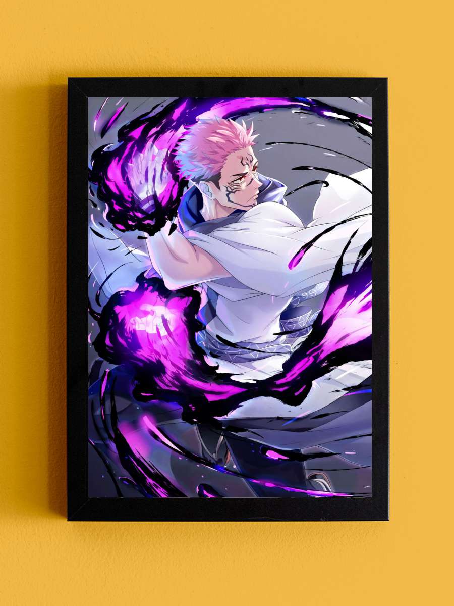 Jujutsu Kaisen Anime Tablo Siyah Çerçeveli Yüksek Kalite Anime Duvar Poster Tablo - En İyi Fiyatlarla