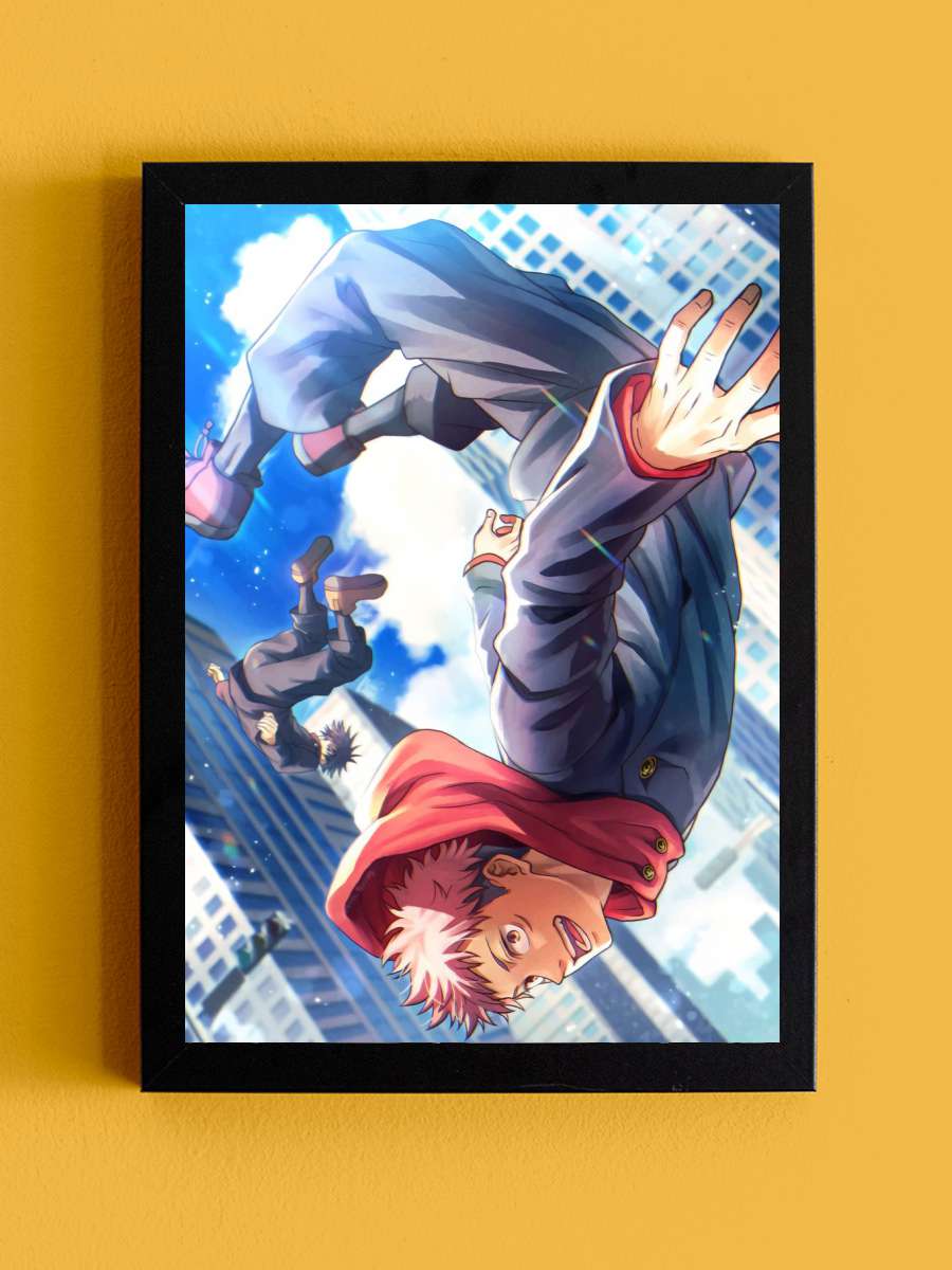 Jujutsu Kaisen Anime Tablo Siyah Çerçeveli Yüksek Kalite Anime Duvar Poster Tablo - En İyi Fiyatlarla