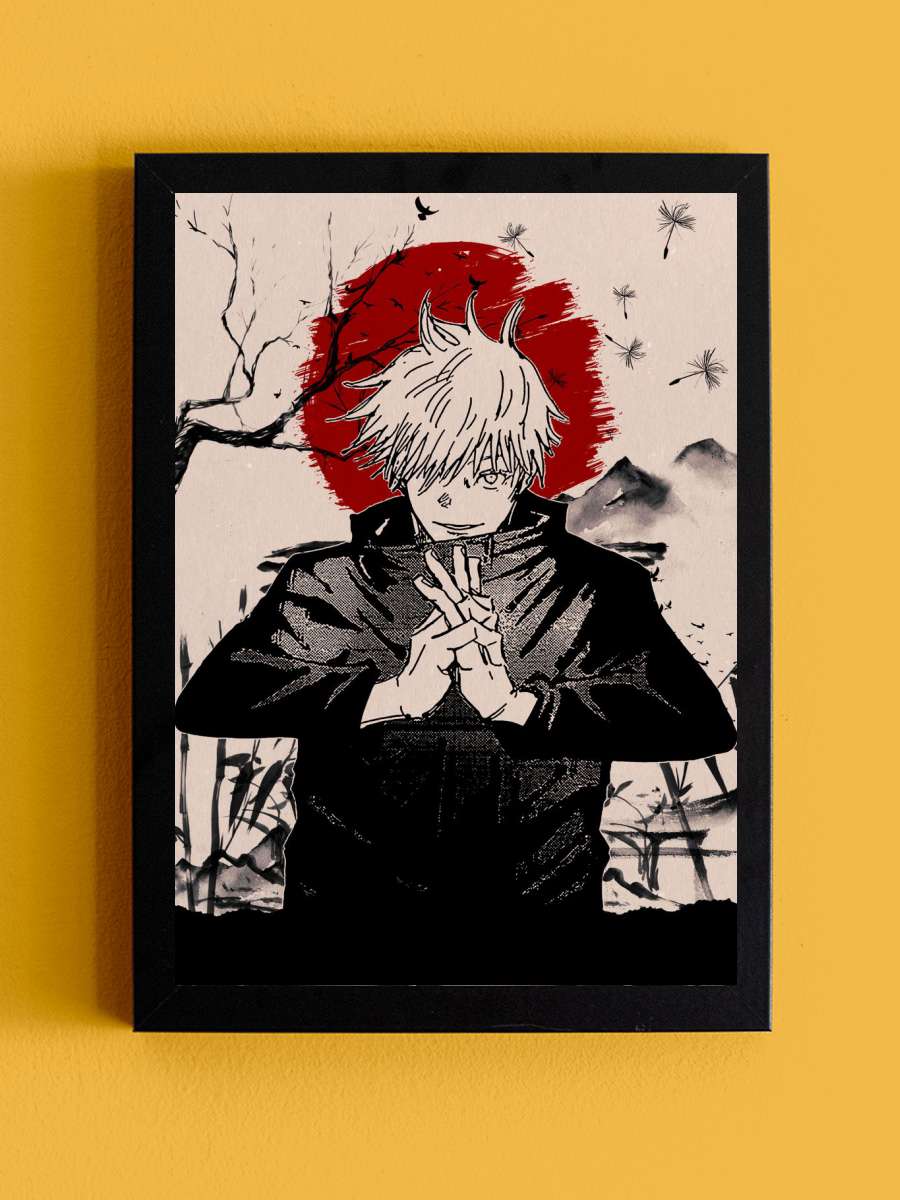 Jujutsu Kaisen Anime Tablo Siyah Çerçeveli Yüksek Kalite Anime Duvar Poster Tablo - En İyi Fiyatlarla
