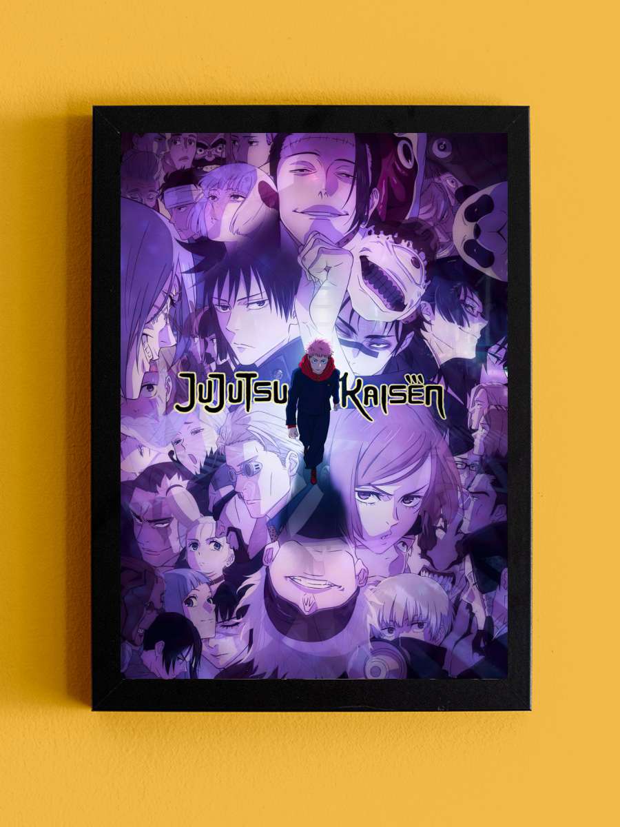Jujutsu Kaisen Anime Tablo Siyah Çerçeveli Yüksek Kalite Anime Duvar Poster Tablo - En İyi Fiyatlarla