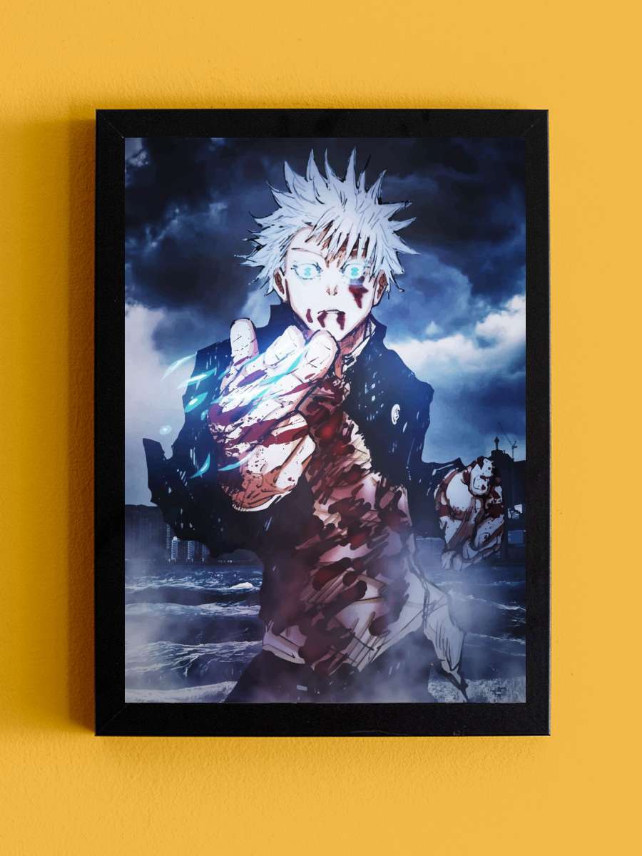 Jujutsu Kaisen Anime Tablo Siyah Çerçeveli Yüksek Kalite Anime Duvar Poster Tablo - En İyi Fiyatlarla