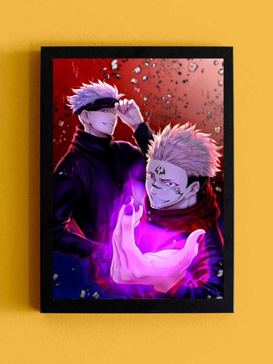 Jujutsu Kaisen Anime Tablo Siyah Çerçeveli Yüksek Kalite Anime Duvar Poster Tablo - En İyi Fiyatlarla