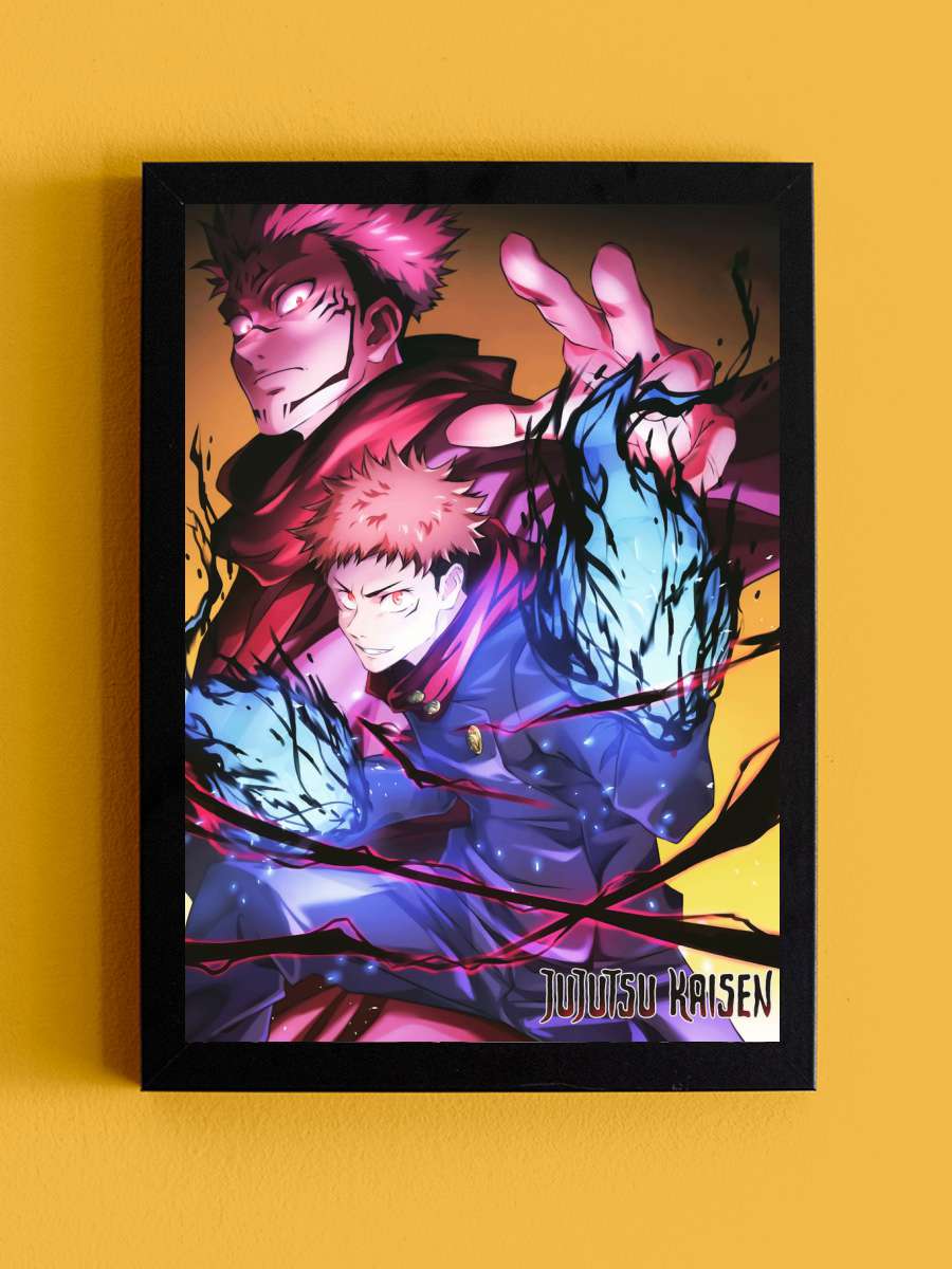 Jujutsu Kaisen Anime Tablo Siyah Çerçeveli Yüksek Kalite Anime Duvar Poster Tablo - En İyi Fiyatlarla