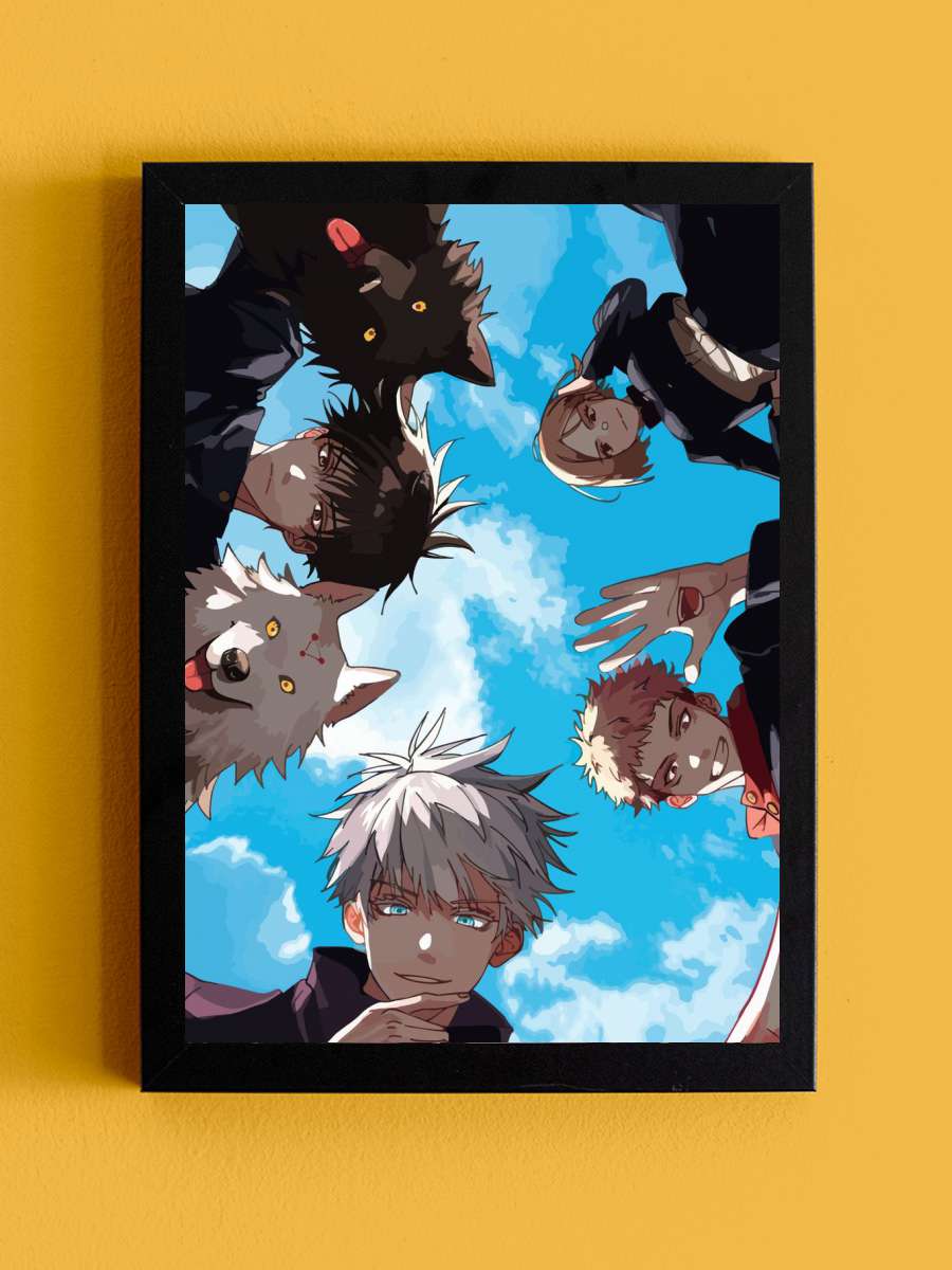 Jujutsu Kaisen Anime Tablo Siyah Çerçeveli Yüksek Kalite Anime Duvar Poster Tablo - En İyi Fiyatlarla
