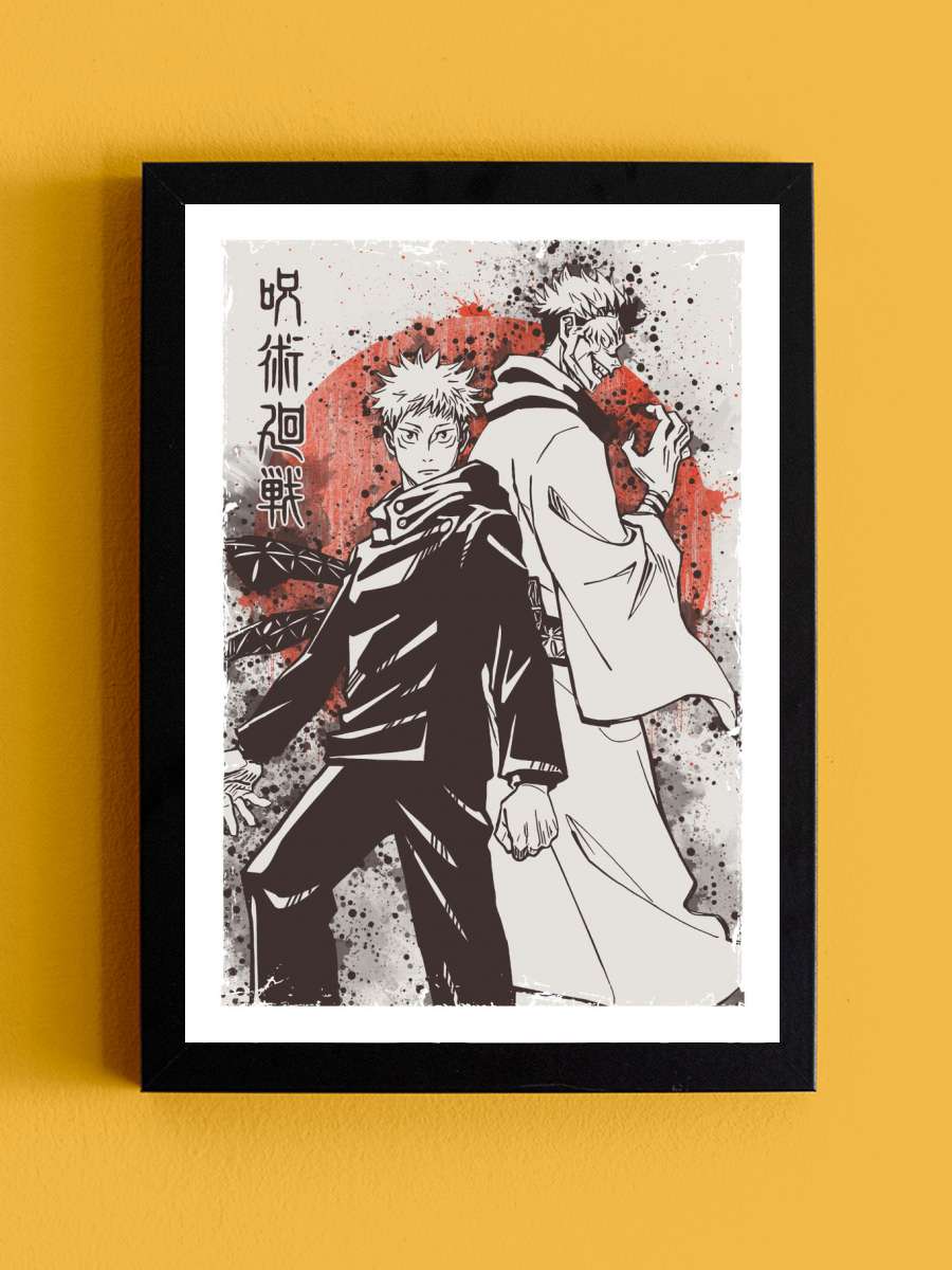 Jujutsu Kaisen Anime Tablo Siyah Çerçeveli Yüksek Kalite Anime Duvar Poster Tablo - En İyi Fiyatlarla