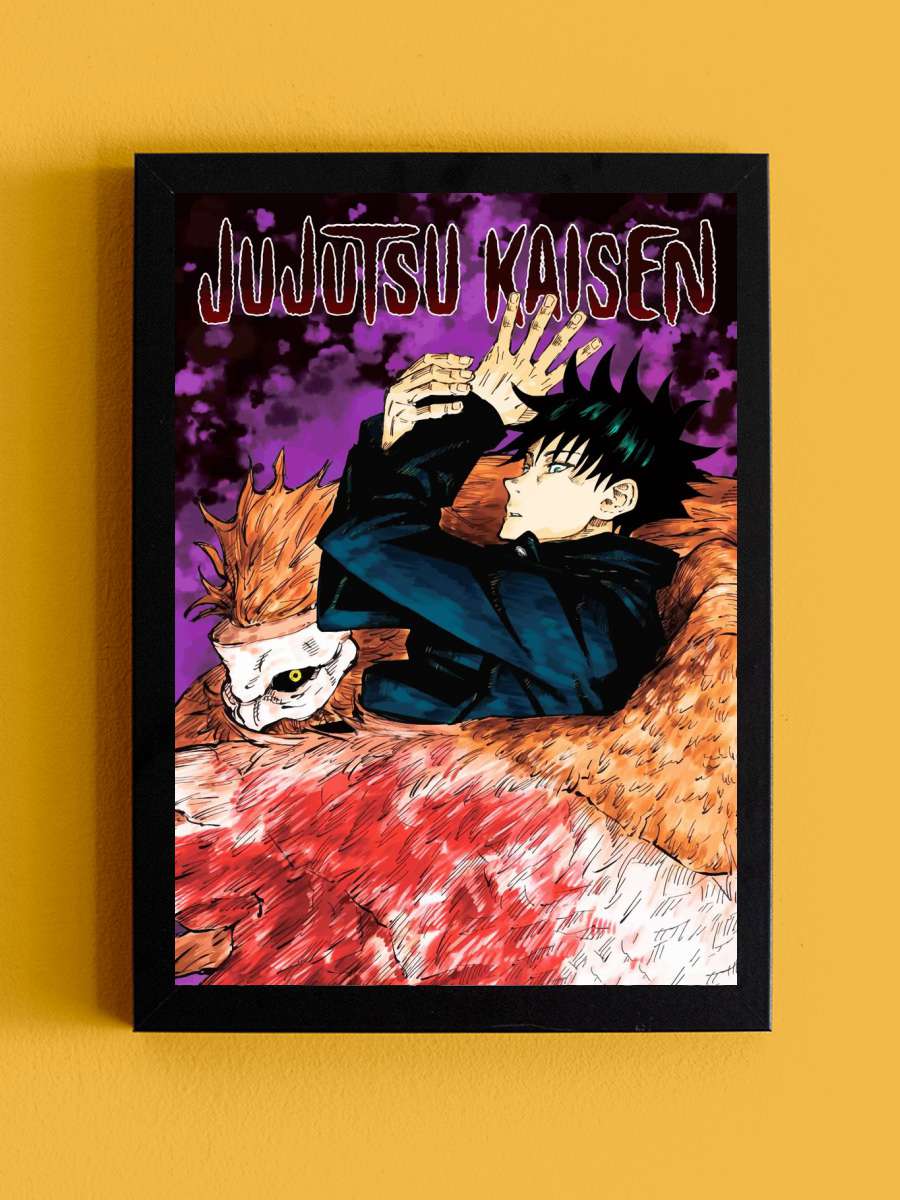 Jujutsu Kaisen Anime Tablo Siyah Çerçeveli Yüksek Kalite Anime Duvar Poster Tablo - En İyi Fiyatlarla