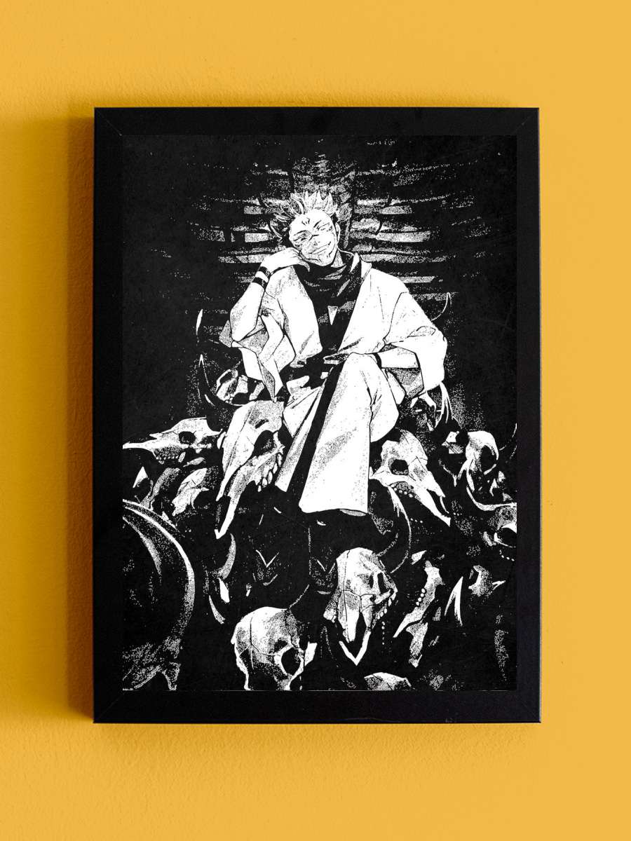 Jujutsu Kaisen Anime Tablo Siyah Çerçeveli Yüksek Kalite Anime Duvar Poster Tablo - En İyi Fiyatlarla
