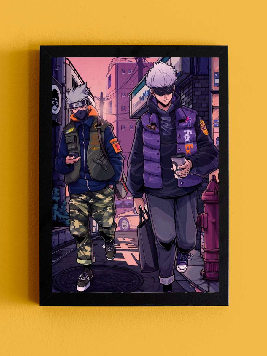 Jujutsu Kaisen Anime Tablo Siyah Çerçeveli Yüksek Kalite Anime Duvar Poster Tablo - En İyi Fiyatlarla